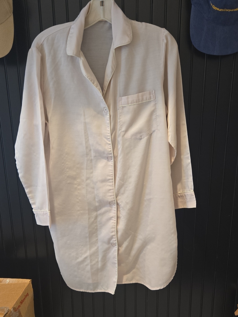 Jayre Soft Light Pink Long-Sleeve Button-Down Sleep Shirt